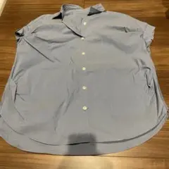 soeur7 ライトブルー 半袖ボタンシャツ