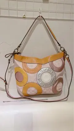 COACH ショルダーバッグ ハンドバッグ 2WAY 円形模様