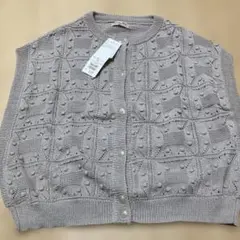 サマンサモスモス　ぽこぽこ幾何学柄ベスト