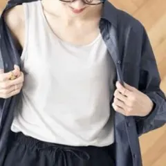 a.v.v ラメ タンクトップ 春夏 グレーのサムネイル