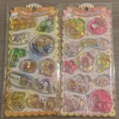 キラキラウォーターinシール　なっとうちゃん　フワフワらびちゃん　2枚セット