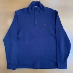 Polo Ralph Lauren ネイビー ハーフジップニット Lサイズ