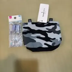 Melody & Co. 移動ポケット 迷彩柄 ブラック