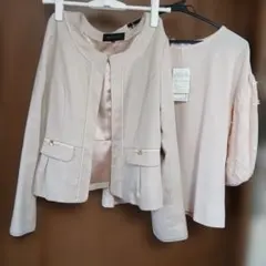 Misch Masch ノーカラージャケット ベージュ