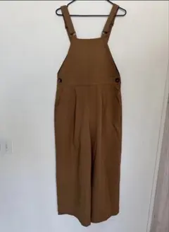 ikkaブラウン サロペット レディースオールインワン