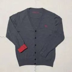 [良品]BURBERRY BLACK LABEL ウールカーディガン サイズ3