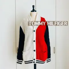 TOMMY HILFIGER カーディガン ホワイト/レッド/ネイビー