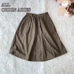 ⚫︎ALL ORDIN ARIES ウールブレンドフレアスカート（F）ミモレ丈