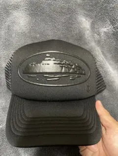 corteizブラック メッシュキャップ