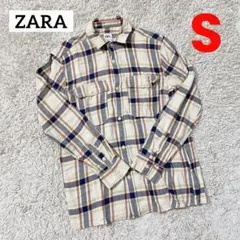 ZARA ザラ　長袖シャツ　タータンチェック　S