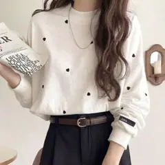 classicalelf 《JaVaジャバコラボ》ミニハート総刺繍Tシャツのサムネイル