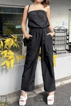 スパイラルガール　ドロストワイドカーゴベアオールインワン　新品