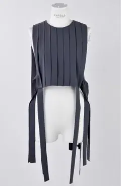 enfold The (Formal) エンフォルド プリーツベスト ENFOLD(エンフォルド)｜PEライトジョーゼット プリーツベスト/オフ