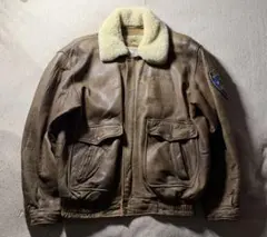 90s 本革 レザージャケット フライトジャケット　ボンバー G1 L
