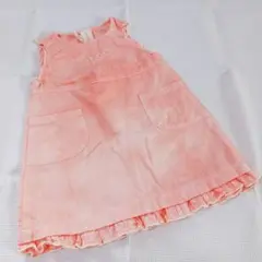 【子供服】Familiar　ファミリア　ワンピース　90サイズ　サーモンピンク