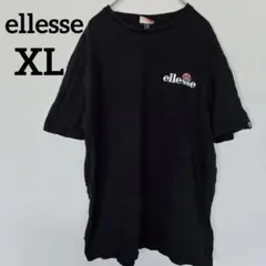 エレッセ 半袖Tシャツ XL ブラック 胸ロゴ ピスネーム コットン100%のサムネイル