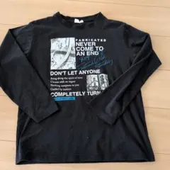 ブラック 長袖カットソー サイズ160