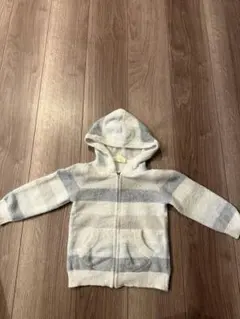 ジェラートピケ　フード付き　ジップパーカーXXS