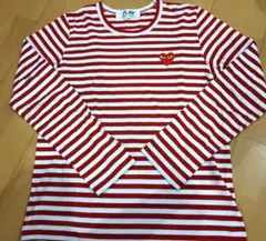 PLAY COMME des GARÇONS ボーダー　長袖Tシャツ　ロンT