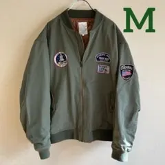 【美品】✨POWER TO THE PEOPLE✨MA-1ジャケット アメカジM