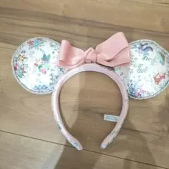 東京ディズニーリゾート チップとデール 花柄 カチューシャ　スプリング　レア物