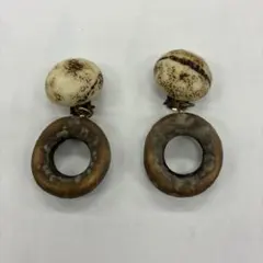 橢圓形戒指 耳環