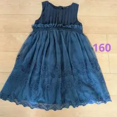 ノースリーブ ワンピース ネイビー レース 刺繍ジル・スチュアートのサムネイル