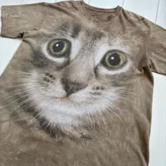 レギュラー古着！2011年 アメリカ製 THE MOUNTAIN ネコ Tシャツ