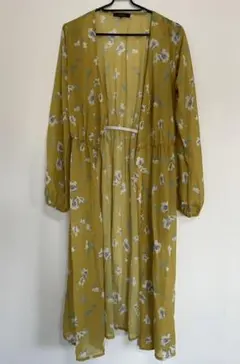 rienda シアーロングカーディガン