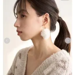 スナイデル★ファーフープピアス