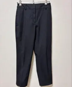 【XXS】PLST リネンブレンドスティックパンツ ブラック　股下57cm補正