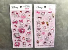 【新品】ディズニー マリーちゃん エポキシラメシール ぷっくり 2枚セット