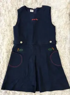 familiar ジャンバースカート ネイビー