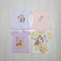ユニクロ 西松屋 ディズニープリンセス 半袖 Tシャツ 4枚 セット 110