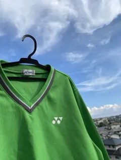 ヨネックス　YONEX Vネックトレーナー 緑 ユニM
