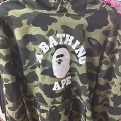 A Bathing Ape ダブルカラー迷彩パーカー M - メルカリ