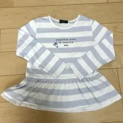 BeBe 長袖チュニック　ロンT 110 ボーダー
