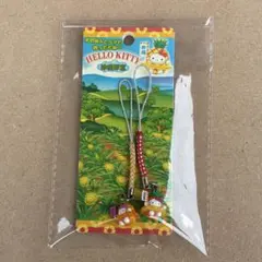 未使用品★ご当地キティ パイナップルストラップ 根付★2個セット 沖縄 サンリオ