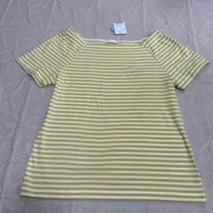 新品タグ付き・earth music &ecology・半袖ボーダーTシャツ M