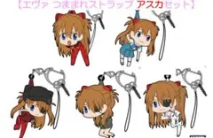 【新品未開封】エヴァンゲリオン つままれストラップ　アスカ　５個セット