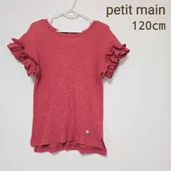 petitmain　キッズ　半袖　リブ　Tシャツ カットソー　120　 トップス