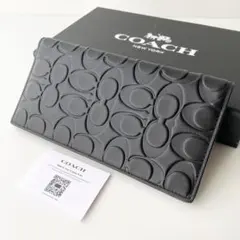 コーチ COACH 長財布 メンズ ブレスト シグネチャー 札入れ レザー 新品