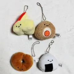 Qualia にっこりーの　ぬいぐるみ マスコット 4点　カプセルトイ　ガチャ