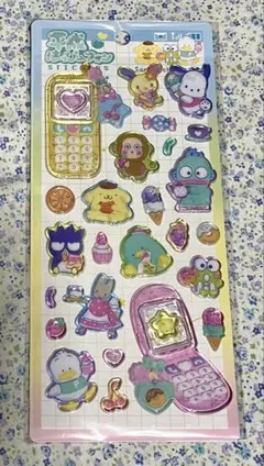 新品•未使用　平成はっぴーフォン　サンリオキャラクターズ 立体シール