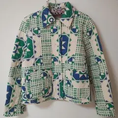 ZARA 幾何学模様キルティングジャケットSサイズ　used