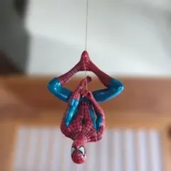 た*い様 USJ限定 スパイダーマン ソフビフィギュア 箱付き ぶら下がり 逆さのサムネイル