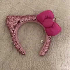 USJ ユニバ ハローキティ カチューシャ スパンコール ピンク