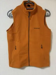 mont-bell フリース ベスト オレンジ S