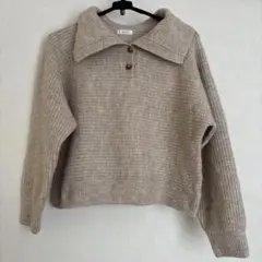 LOWRYSFARM ベージュニット　FREEサイズ