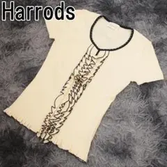 Harrods フリル トップス プルオーバー 日本製 ホワイト